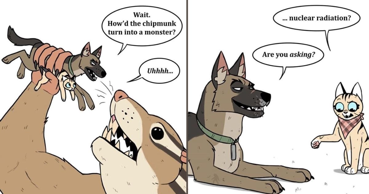 20 Hilarious Pet Foolery Drawings That Capture the Funny and Quirky Side of Pets